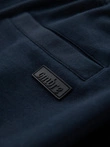 Men's sweatpants joggers with contrasting stripes - black V1 OM-PASK-0229