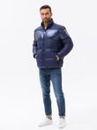 Men's winter jacket - dark blue C546