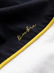 Tricou bărbătesc din bumbac bicolor - negru și alb V2 S1619