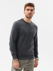 Men's plain sweatshirt - dark grey B978
