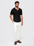 Tricou polo bărbătesc fără nasturi - albastru marin V3 OM-POSS-0110
