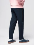Men's sweatpants joggers with contrasting stripes - black V1 OM-PASK-0229