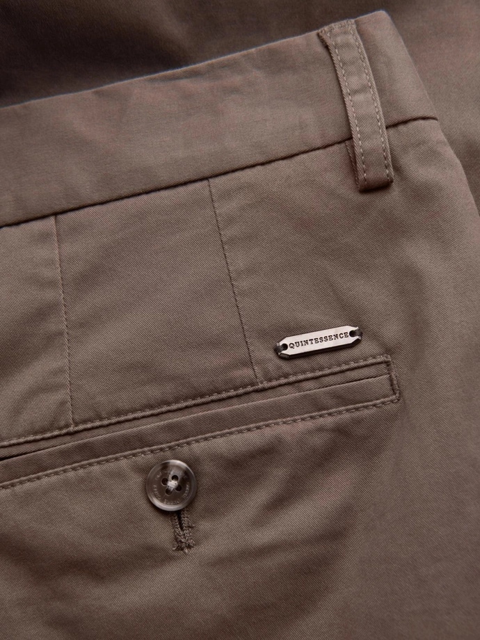 Pánske nohavice chino REGULAR FIT - hnedé V1 OM-PACP-0183