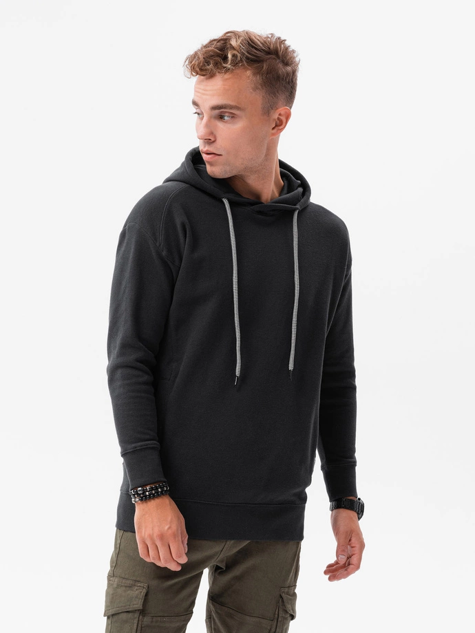 Men's hooded sweatshirt - black B1313