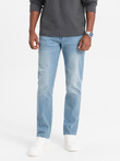 Pantaloni bărbați STRAIGHT LEG din denim - albastru deschis V2 OM-PADP-0133