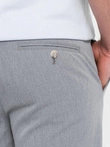Elegantné pánske nohavice SLIM FIT chino - svetlosivé V1 OM-PACP-0191