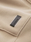 Pánska bavlnená mikina BASIC bez zapínania - béžová V6 OM-SSBZ-0160