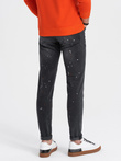 Pánske riflové nohavice SKINNY FIT - čierna P1063