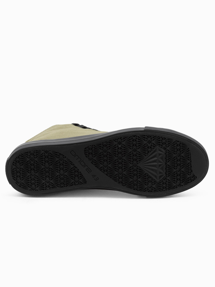 Pantofi bărbați pantofi de sport din materiale combinate - olive V5 OM-FOTH-0143