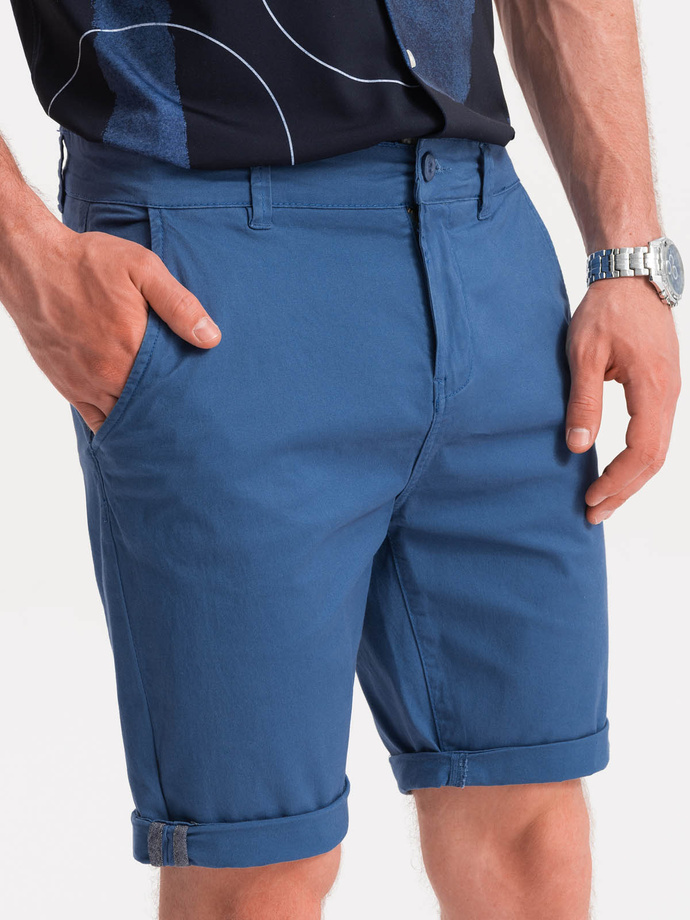 Pantaloni scurți chino pentru bărbați - albastru V13 W243