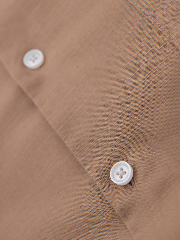 Blazer bărbătesc cu croială REGULAR cu in - crem V1 OM-BLZB-0128