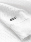 Men's RELAXED FIT knit sweater in diamond weave - broken white V1 OM-SWSW-0110