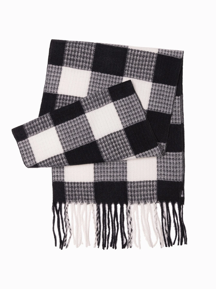 Men's scarf - grey/white A408