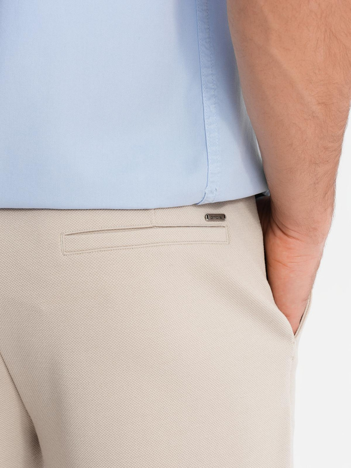 Pantaloni scurți pentru bărbați CHINO - albastru deschis V15 OM-SRDS-0103