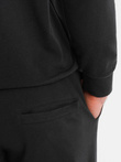 Men's sweatshirt set hoodie + sweatpants - black V1 Z107