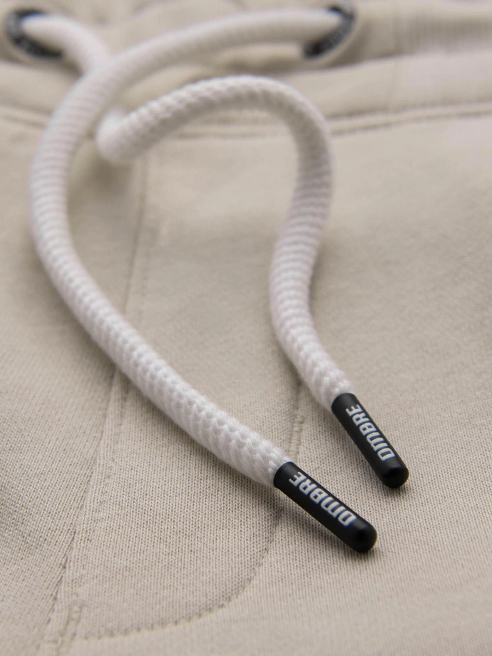 Pánské tepláky jogger - světle béžové V1 OM-PABS-0173