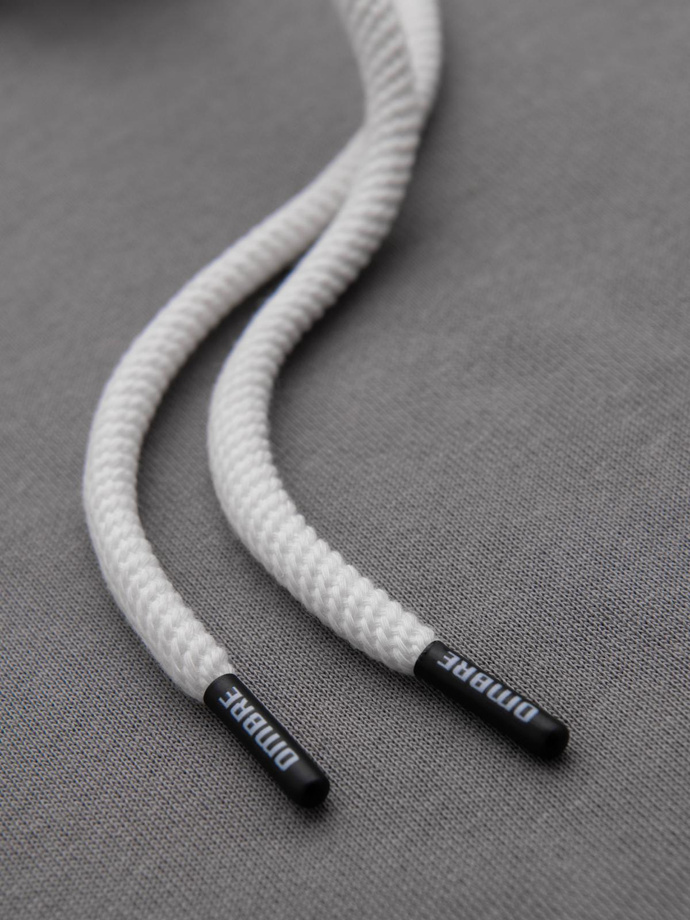 Pánska mikina BASIC s klokankou a kapucňou - sivá V8 B1674