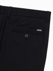 Men's REGULAR FIT chino pants with elastic waistband - black V4 OM-PACP-0157