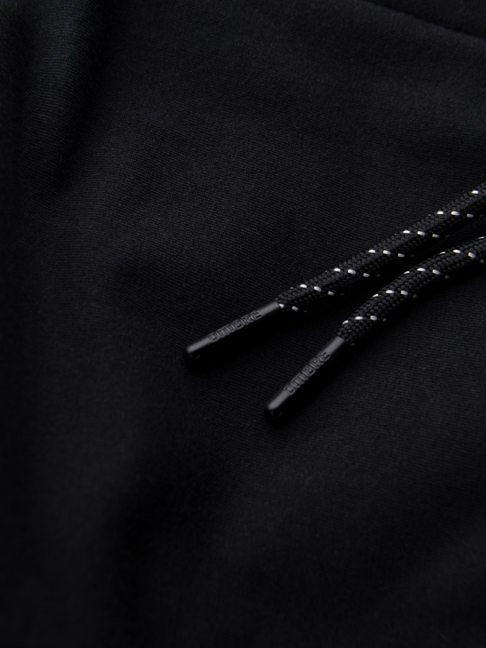 Pánské tepláky s logem - černé V1 OM-PASK-0167