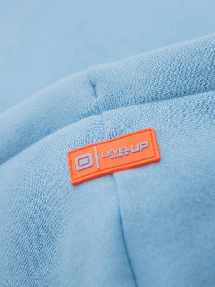 Unisex mikina s kapucí a kapsami - modrá V8 OU-SNBC-0105