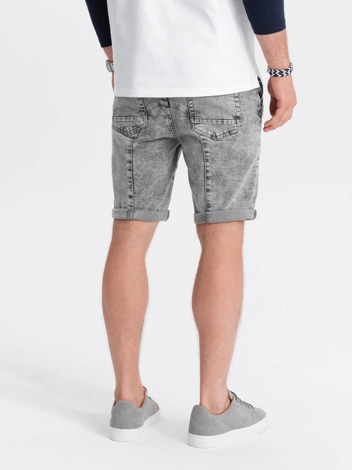 Men's denim shorts - grey W361