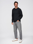 BASIC men's non-stretch cotton sweatshirt - black V9 OM-SSBN-0159
