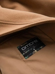 Single-breasted long men's suit style coat - light brown V3 OM-COWC-0105