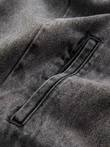 Men's denim bomber jacket with stone wash effect - grey V1 OM-JADJ-0163