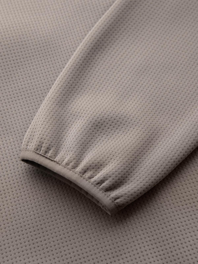 Jachetă sport ușoară colorată pentru bărbați cu fleece - maro și bleumarin V1 OM-JANP-0194