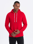 Men's hooded sweatshirt - red V10 OM-SSBN-0120