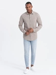 Men's REGULAR cotton single jersey knit shirt - ash V5 OM-SHCS-0138