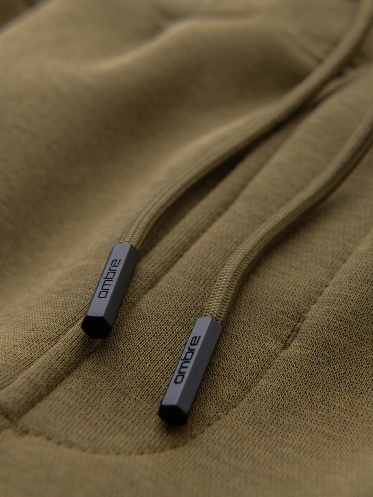 Men's BASIC cotton jogger sweatpants - olive V2 OM-PABS-0174 | Ombre ...