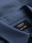 Vyriški medvilniniai REGULAR FIT marškiniai su kišenėmis - mėlyni V3 OM-SHCS-0147