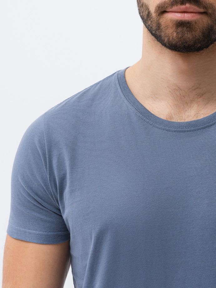 Men's plain t-shirt - denim S1370