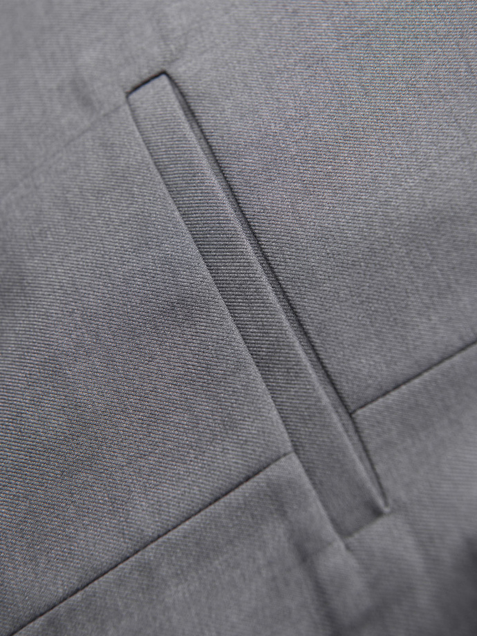 Costum bărbătesc fără revere - gri V3 OM-BLZV-0112