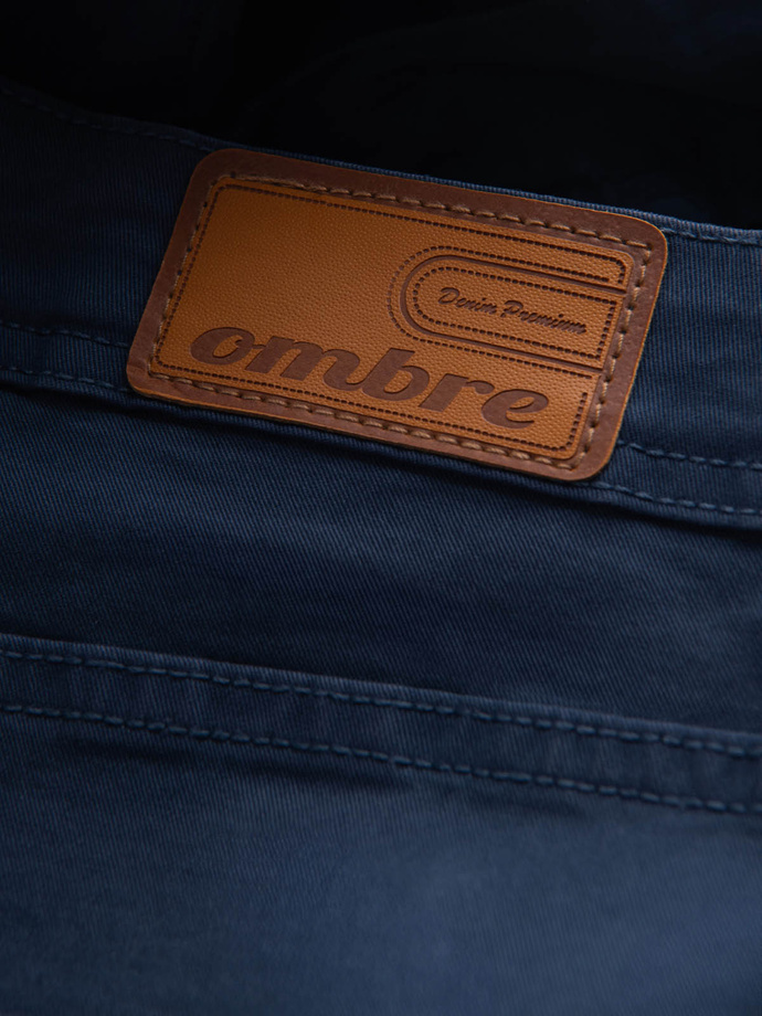 Pantaloni scurți pentru bărbați CHINO - albastru închis V8 OM-SRDS-0103