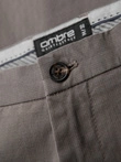 Men's REGULAR FIT chino pants with fine texture - gray V1 OM-PACP-0184