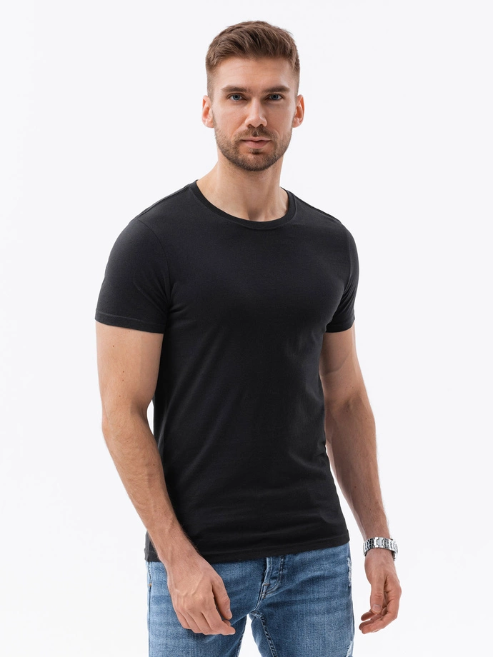 Tricou simplu barbati - negru S1370