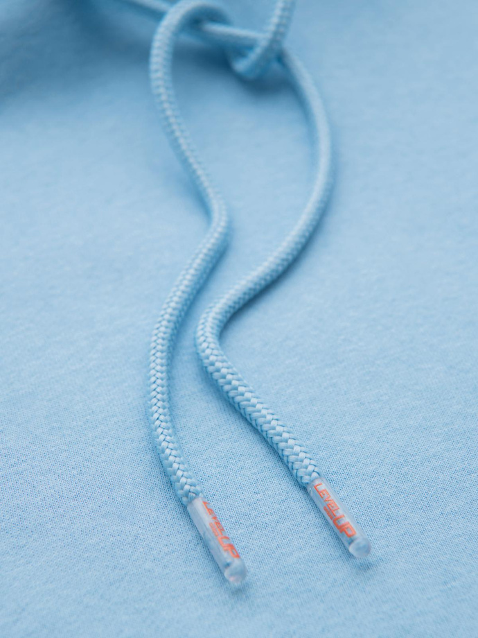 Viengungio džemperis su gobtuvu ir kišenėmis - mėlynas V8 OU-SNBC-0105