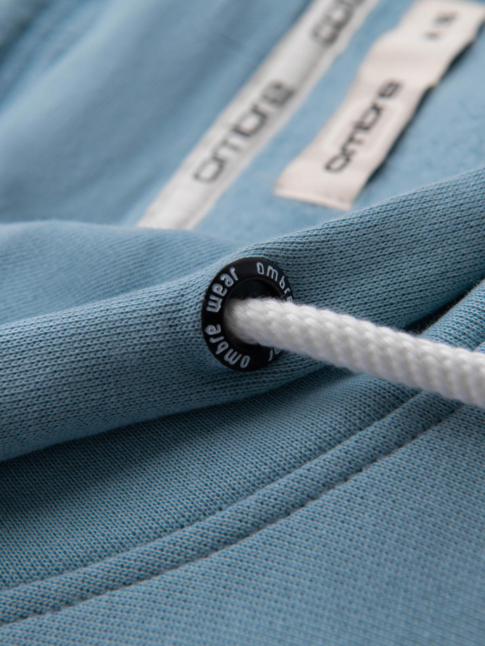 Hanorac kangaroo pentru bărbați cu glugă - albastru V7 OM-SSBN-0177