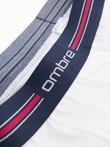 Classic fit men's boxer shorts with striped elastic band - 3 pack mix OM-UNBO-0109