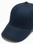 Șapcă de baseball pentru bărbați cu broderie decorativă - albastru marin V4 OM-ACCS-0102