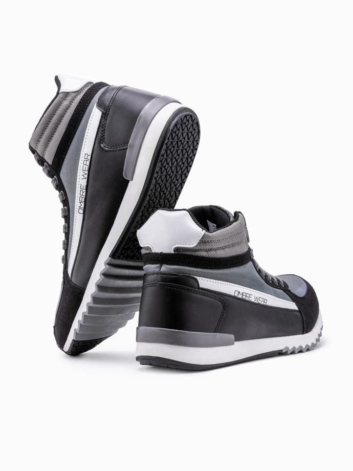 Pantofi adidași de gleznă pentru bărbați - gri V1 T358