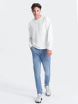 Pánske džínsové nohavice SKINNY FIT s chino vreckami - svetlomodré V2 OM-PADP-0100