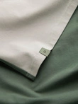 Men's t-shirt with elastane with colored sleeves - green V5 OM-TSCT-0176