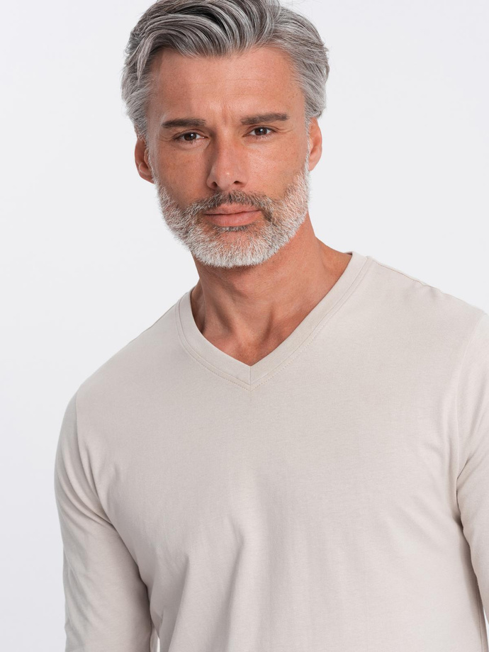 Set bărbați V-NECK cu mânecă lungă - mix 2-pack V8 Z41