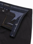 Elegantiškos vyriškos SLIM FIT chino kelnės - grafito spalvos V2 OM-PACP-0191