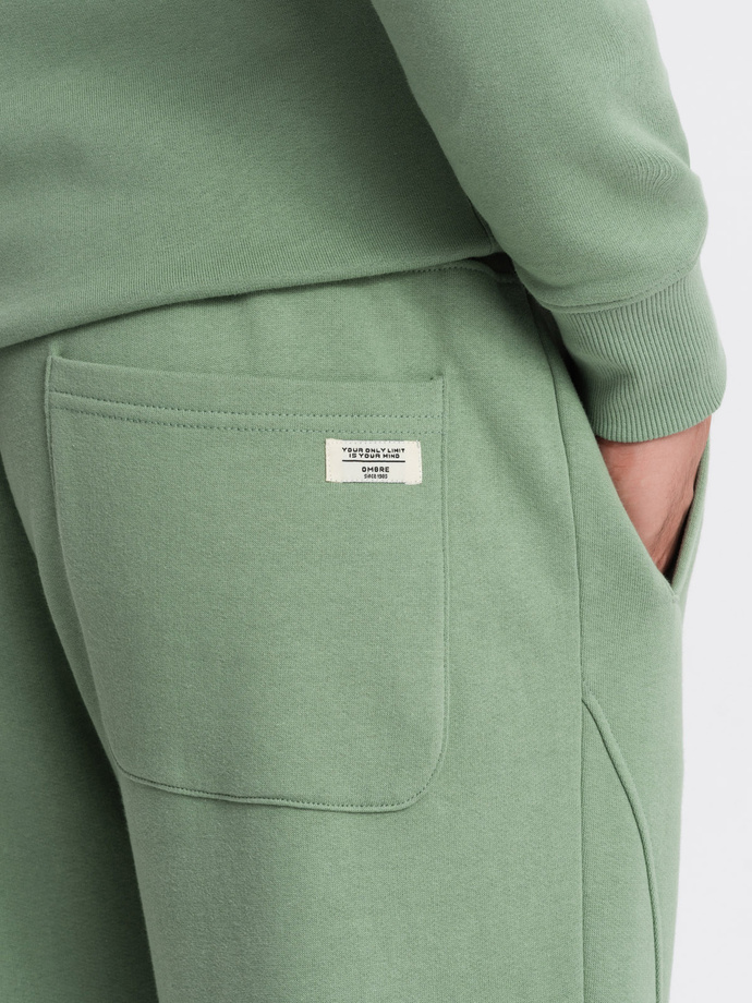 Men's sweatshirt set + jogger pants - green V3 Z79