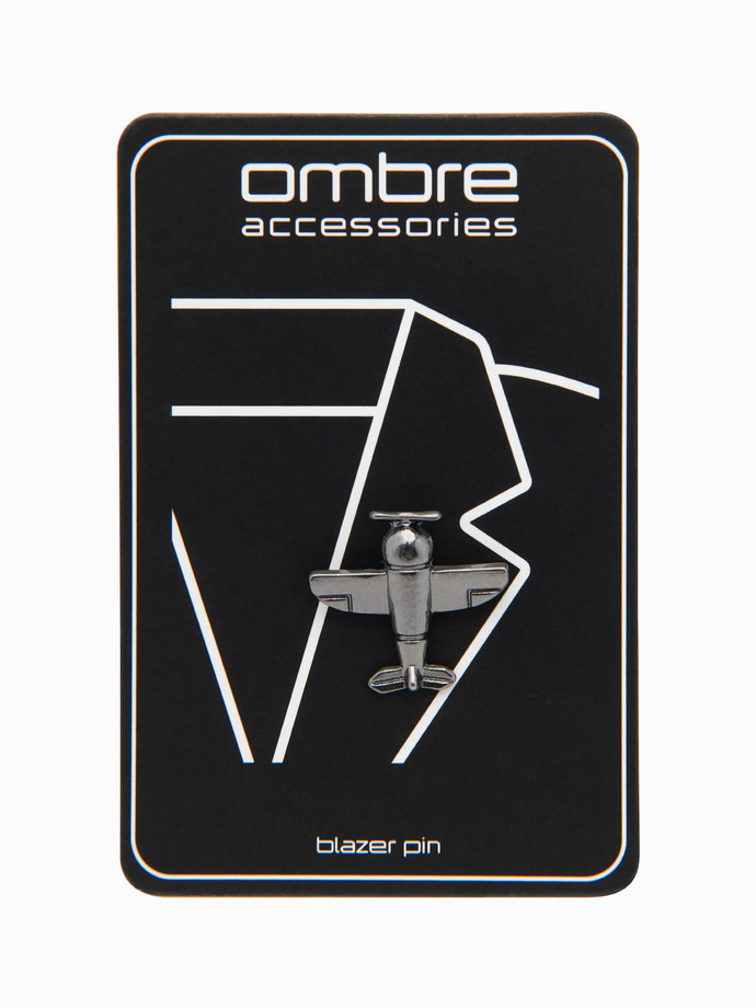 Metal decorativ îmbrăcăminte pin aeronave cu elice - negru V1 OU-ACPN-0108