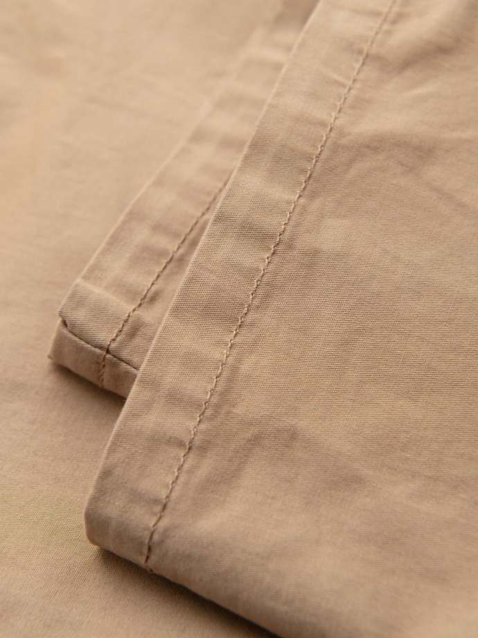 Pantaloni chino pentru bărbați cu talie decorativă - nisip V5 OM-PACP-0118